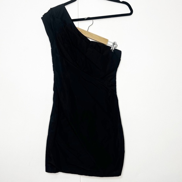 Kookai Black One Shoulder Ruched Dress - Picture 1 of 5